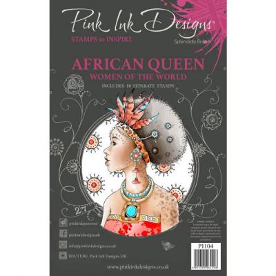Creative Expressions Pink Ink Designs Clear Stamps - African Queen